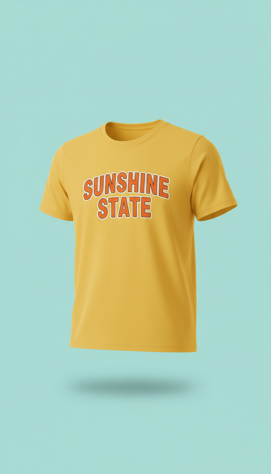 Sunny yellow graphic t-shirt